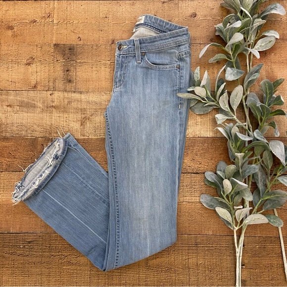 HABITUAL Light Wash Glory BOOTCUT JEANS, Celtic Cross on Pocket - Picture 2 of 14